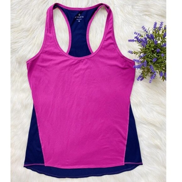 Athleta Racerback Tank Top Pink and Purple Small - Picture 1 of 7